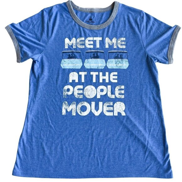 NEW Rare Hard To Find Disney Parks "Meet Me At The People Mover" Shirt - Sz LG - Picture 1 of 8